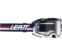Leatt Velocity 4.5 Stripes 2024 Lunettes de motocross, bleu/blanc/rouge, Taille unique