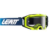 Leatt Velocity 5.5 Classic 2024 Lunettes de motocross, bleu/blanc/jaune, Taille unique