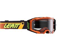 Leatt Velocity 5.5 Dots 2024 Lunettes de motocross, Orange/Noir, Taille unique