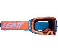 Leatt Velocity 5.5 Frame Lunettes de motocross, Orange/bleu néon, Taille unique