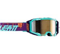 Leatt Velocity 5.5 Iriz Logo 2024 Lunettes de motocross, violet/turquoise/orange, Taille unique