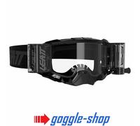 Leatt VELOCITY 5.5 Lunettes Motocross MX Enduro - Noir/Roll-Offs