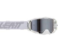 Leatt Velocity 6.5 2025 Cryztal Iriz Lunettes de motocross, Blanc/argent, Taille unique