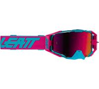 Leatt Velocity 6.5 2025 Cryztal Iriz Lunettes de motocross, turquoise/rose, Taille unique