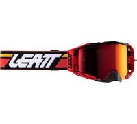 Leatt Velocity 6.5 Iriz 2024 Lunettes de motocross, noir/rouge, Taille unique