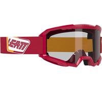Leatt Vizion 2.5 Logo Lunettes de motocross, Rouge rubis