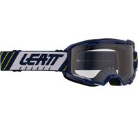 Leatt Vizion 2.5 Stripes Lunettes de motocross, bleu/blanc/jaune, Taille unique