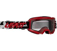 Leatt Vizion 2.5s Camo Junior Lunettes de motocross, Noir/Blanc/Rouge, Taille unique