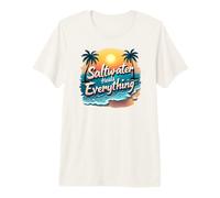 l'eau salée guérit Tout au Coucher du Soleil | Art de Plage T-Shirt Haut de Gamme