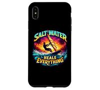 l'eau salée guérit Tout ce Qui est la Planche à Voile, Planche à Voile, Citation Soleil Coque pour iPhone XS Max