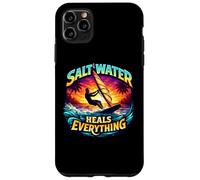 l'eau salée guérit Tout ce Qui est la Planche à Voile, Planche à Voile, Citation Soleil Coque pour iPhone 11 Pro Max