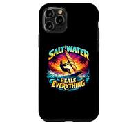 l'eau salée guérit Tout ce Qui est la Planche à Voile, Planche à Voile, Citation Soleil Coque pour iPhone 11 Pro