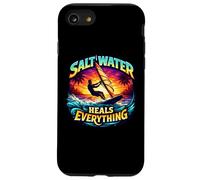 l'eau salée guérit Tout ce Qui est la Planche à Voile, Planche à Voile, Citation Soleil Coque pour iPhone SE (2020) / 7/8