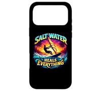 l'eau salée guérit Tout ce Qui est la Planche à Voile, Planche à Voile, Citation Soleil Coque pour iPhone 17 Pro Max
