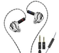 LEAUDIO TRN Shell 4DD Planar Hybrid Headpohnes avec câble détachable à 2 broches Design écouteurs interchangeables (avec micro)