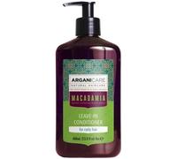Arganicare | Gamme Macadamia | SOIN RÉPARATEUR SANS RINÇAGE | A l'huile de Macadamia Bio | Maniabilité & Elasticité | Ultra Hydratante | Cheveux Secs & Abimés | 400 mL