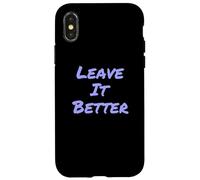 Leave It Better I Love Our Planet - Éco-Warrior Statement Coque pour iPhone X/XS