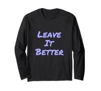Leave It Better I Love Our Planet - Éco-Warrior Statement Manche Longue