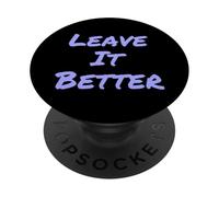 Leave It Better I Love Our Planet - Éco-Warrior Statement PopSockets PopGrip Adhésif