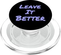 Leave It Better I Love Our Planet - Éco-Warrior Statement PopSockets PopGrip pour MagSafe