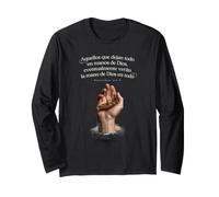 Leave It in God's Hands Proverbes 3:5-6 Chrétien Espagnol Manche Longue
