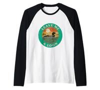 Leave Me A Loon Waterbird Lovers Vintage Observation des Oiseaux Manche Raglan
