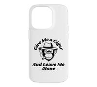 Leave Me Alone Cool Cigar Monkey Coque pour iPhone 14 Pro