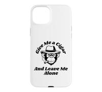 Leave Me Alone Cool Cigar Monkey Coque pour iPhone 15 Plus