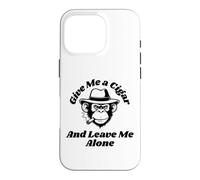 Leave Me Alone Cool Cigar Monkey Coque pour iPhone 16 Pro