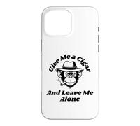 Leave Me Alone Cool Cigar Monkey Coque pour iPhone 16 Pro Max