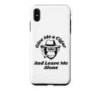 Leave Me Alone Cool Cigar Monkey Coque pour iPhone XS Max