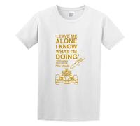 Leave Me Alone I Know What I'm Doing Kimi Raikkonen Quote Casual Round Neck T Shirt White S