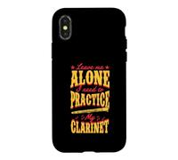 Leave Me Alone I Need to Practice My Clarinette Coque pour iPhone X/XS