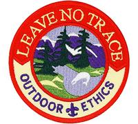 Leave No Trace Outdoor ethics Guides de Montagne Nature amis sac à dos Badges Patch