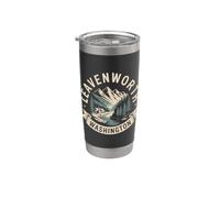 Leavenworth Washington - Souvenir de voyage nature pittoresque Gobelet isotherme en acier inoxydable double paroi