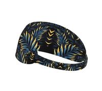 Leaves in the Dark Bandeaux extensibles antidérapants anti-transpiration pour homme et femme - Bandeau d'entraînement pour gym, course à pied, yoga, tennis
