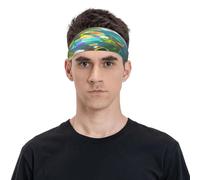 Leaves Under The Sunshine Bandeau de sport unisexe, respirant et humide, convient pour la course à pied, le cyclisme, le yoga en attente de sport