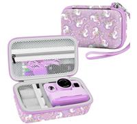 Leayjeen Étui de protection pour appareil photo pour enfant compatible avec Minibear/GlobalCrown/Gofunly/USHINING/uleway/appareil photo numérique pour enfants (étui uniquement), Hippocampe violet