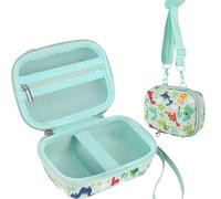 Leayjeen Étui pour appareil photo compact pour enfants Compatible avec YunLone/Vannico/GlobalCrown/Gofunly/Voltenick, enfants Pâques cadeau & anniversaire(étui uniquement) Dinosaure Vert