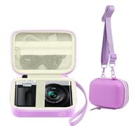 Leayjeen Étui pour appareil photo numérique LUMIX ZS99/ LX10/ ZS80/ ZS100/ ZS70/ ZS200/ ZS60 4K - Support de rangement pour appareil photo numérique Kodak Ultra F9 M35 M38 (étui uniquement)