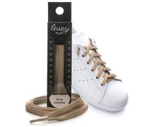 leazy Lacets élastiques plats S : jusqu'à 4 œillets par côté, beiges, beige, S: Bis 4 Ösen pro Seite
