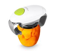 LEAZZLE Ouvre-bocal électrique - gadget de cuisine solide et robuste pour bocaux scellés - ouvre-bocal automatique mains libres avec moins pour les particuliers, l'arthrite et femme au foyer (Blanc)