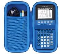 Lebakort Coque rigide compatible avec Texas Instruments TI-84 Plus CE/TI-84 Plus/TI-Nspire CX II CAS/TI-Nspire CX II/TI-83 Plus/TI-89 Titanium/TI-85/TI-86 Calculatrice graphique couleur (bleu)