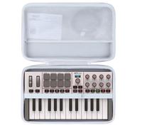 Lebakort Dur Étui Housse Cas Compatible avec Clavier MIDI USB-C Akai MPK Mini IV Gris