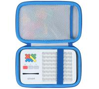 Lebakort Dur Étui Housse Cas Compatible avec GiiKER Super Blocks Jeux Puzzle de Voyage Portable (Blanc + Bleu)