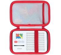 Lebakort Dur Étui Housse Cas Compatible avec GiiKER Super Blocks Jeux Puzzle de Voyage Portable (Blanc + Rouge)