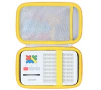 Lebakort Dur Étui Housse Cas Compatible avec GiiKER Super Blocks Jeux Puzzle de Voyage Portable (Blanc + Jaune)
