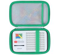 Lebakort Dur Étui Housse Cas Compatible avec GiiKER Super Blocks Jeux Puzzle de Voyage Portable (Blanc + Vert)
