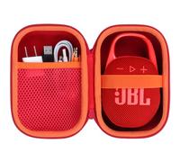 Lebakort Dur Étui Housse Cas Compatible avec JBL Clip 5 / JBL Clip 4 Enceinte Ultra-Portable (Rouge)