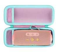 Lebakort Dur Étui Housse Cas Compatible avec JBL Flip 7/6 / 5/4 Enceinte Portable (Rose Menthe Verte)